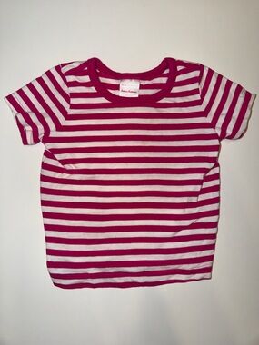 *FREEBIE* Hanna Andersson Pink & White Striped Short Sleeve Tee